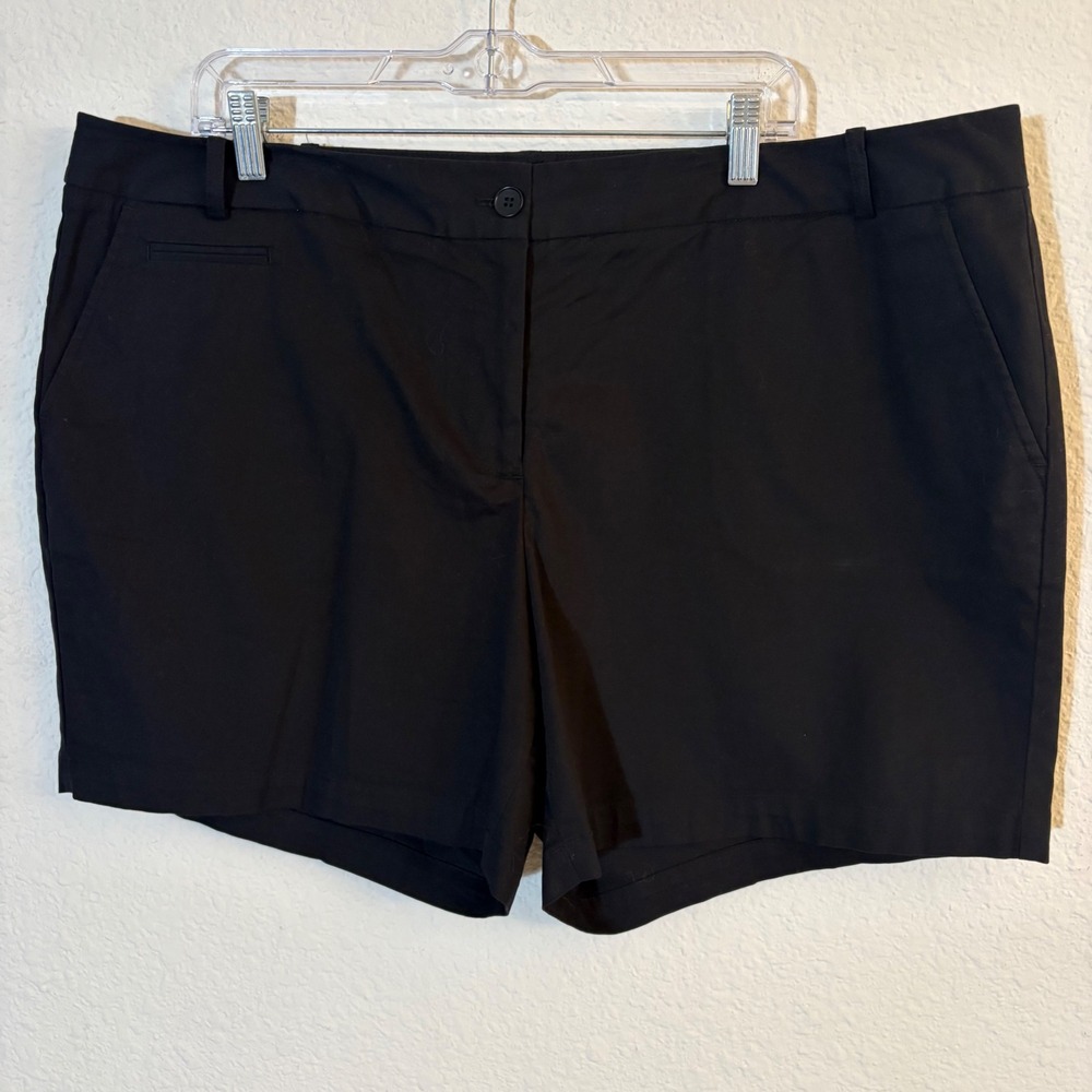 Talbots Chino Shorts Women 18WP Black